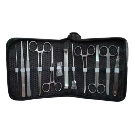 Guttek Estuche De Disección Homecare 13 Piezas Acero Inoxidable