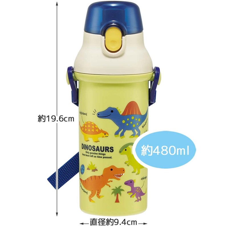 Skater PSB5SANAG-A Dinosaurus Picture Water Bottle, 16.2 fl oz (480