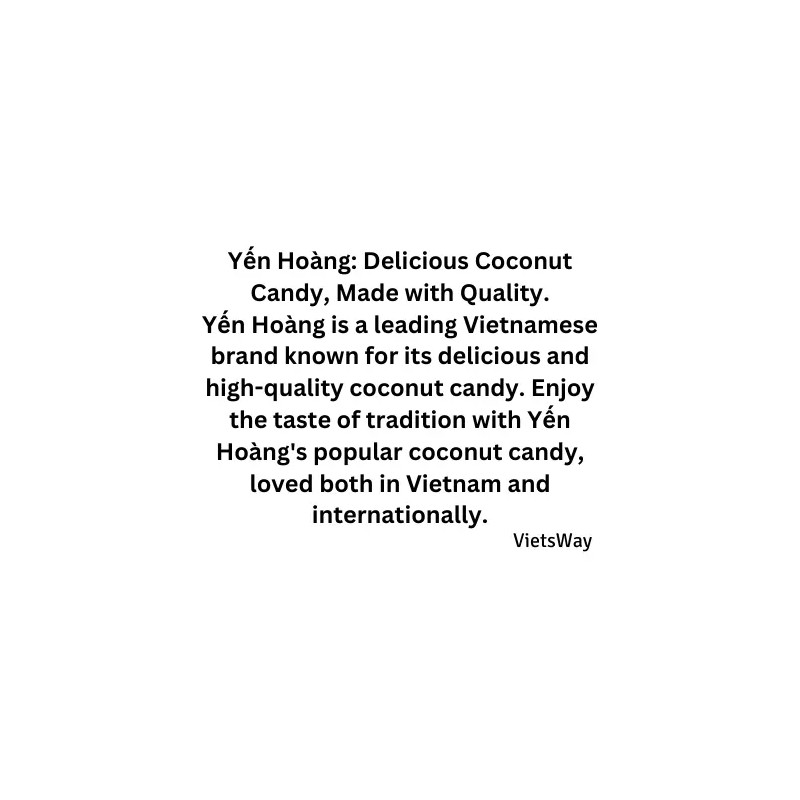 Yen Hoang Coconut Milk Candy With Pandan & Cocoa Flavours