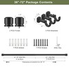 1 1/8 Inch Diameter Curtain Rods 144 to 240 Inches(12-20ft),