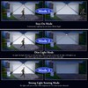 6-Pack Solar Wall Lights Outdoor with 3 Modes & Reflector,