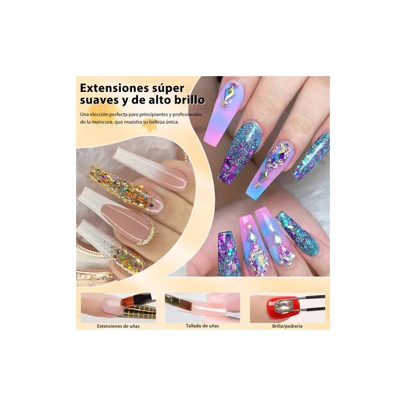 Gel De Construcción Polygel 15ml - Extensiones Uñas