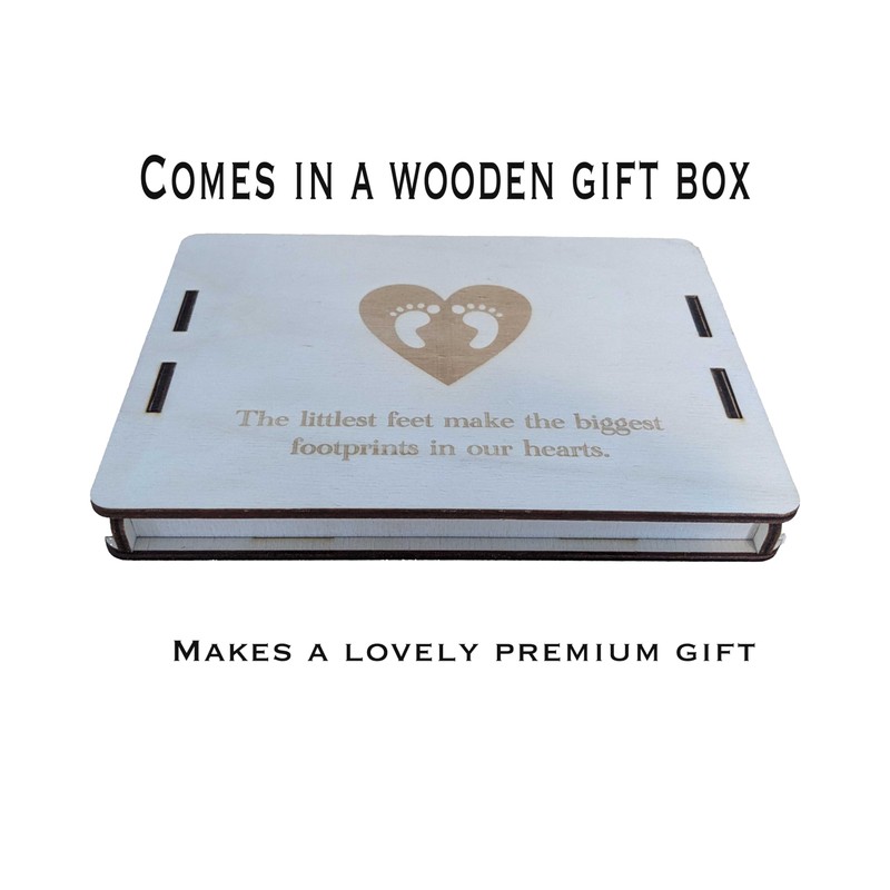 Baby Milestone Cards in Boho Style with Wooden Keepsake Gift