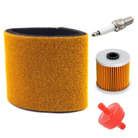 TIANYAN 11013-1275 Air Filter Tune Up Kit Compatible with Kawasaki Bayou KLF220 KLF250 KLF300 with 16099-004 Oil Filter Spark Plug Fuel Filter