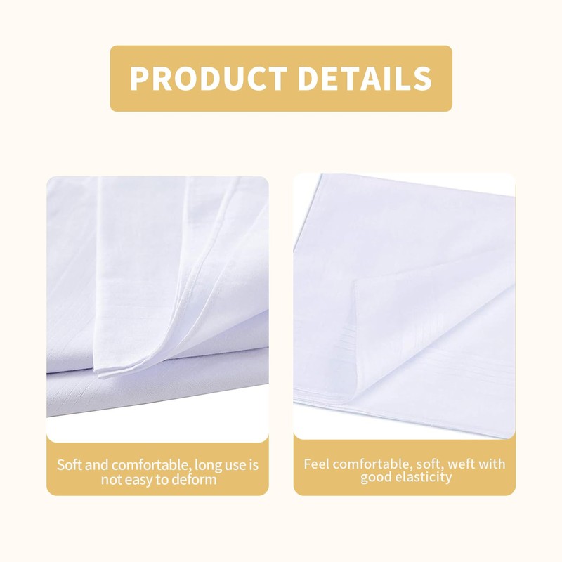 Men's Pocket Square, Men's Handkerchiefs, Handkerchiefs, Wedding, White, Pocket Square