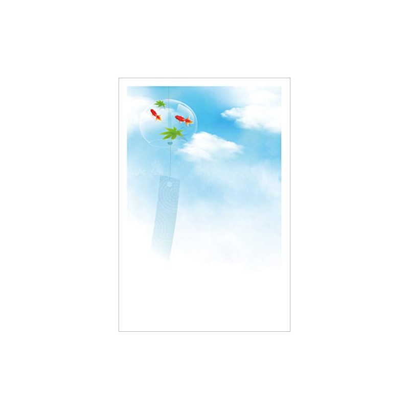 Hot Sympathy Postcard (S-SH205 Summer Sky and Wind Chime)
