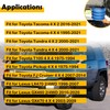 ELSOON SSF-604-40 2Pcs Air Helper Springs Kit Compatible with Toyota