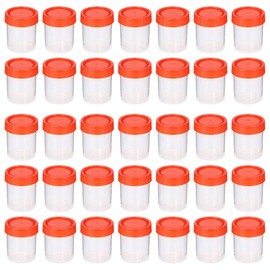 MILISTEN 50 Pcs Scientific Specimen Container Plastic Urine Container Sealed Box Laboratory Supplies 40ml Random Color