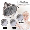 KAPHOME Double Shower Head with Shower Shut-Off Valves,2 Shower Head
