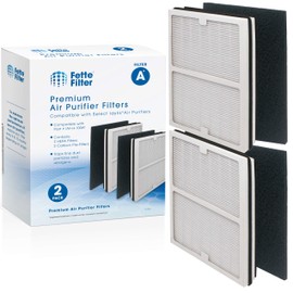 Fette Filter - 2 HEPA Filters & 2 Carbon Filters Compatible with Idylis Air Purifiers A Type. For Modeles IAP-10-100 Idylis IAP-10-150, AC-2119, IAF-H-100A.