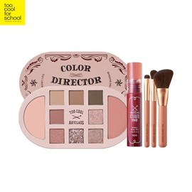 TOO COOL FOR SCHOOL Art Class Color Director Multi-Mood Palette with Tint & Brush Kit 5items, Palette#$%Tint:01 CORAL ROOM-02 LITCHI RISE