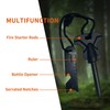 2pcs Fire Steel Survival Flint and Steel with Scale Scraper