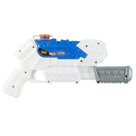 Idena 40426 - Idena "Micro-Splash" water blaster, pistola ad acqua per bambini, con funzione di pompa, alta circa 28 cm, bianca, ideale per le vacanze, in spiaggia o in piscina