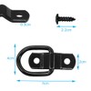 4 Pcs Heavy Duty Trailers Bracket Surface Mount Hooks, Esforzarse