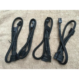 EVGA Lot 4 pcs EVGA SuperNOVA 6-pin to 3x SATA Power Cable - (W001-00-000148)