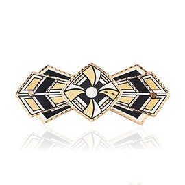 Artisan Handmade Art Deco Bowtie Barrette French Barrettes For Women Hairclips Copper Hair Accessories for Women HR-04
