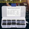 Surtido de Tornillos de Rosca, Tornillos Autorroscantes 400 Piezas Negro