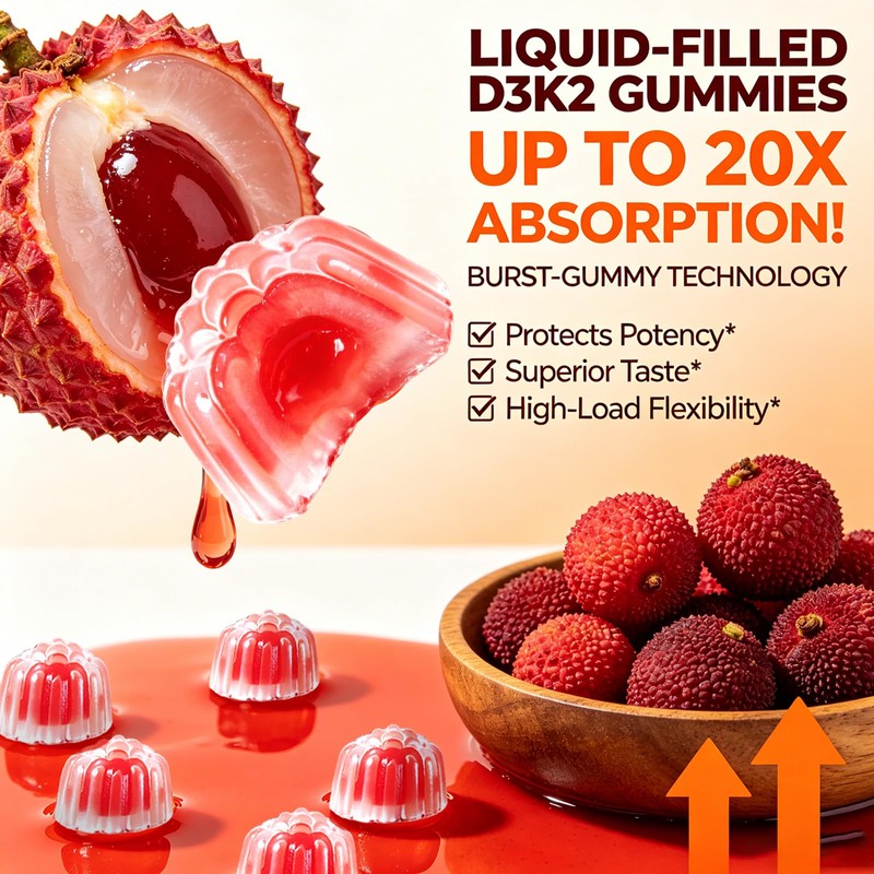 Vitamin D3 K2 Gummies - Vitamin D3 5000IU / 10000