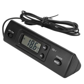 Acouto Car Temperature Digital Clock Multifunctional High Accuracy Electronic Clock for Vehicle, Indoor Temperature -30℃ - +50℃, Outdoor Temperature -50℃ - +70℃