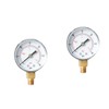 TEHAUX 2pcs Psi Npt Pressure Gauge High Compressor Gauge Compact