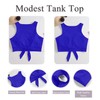 parte superior de bikini para mujer con nudo frontal y