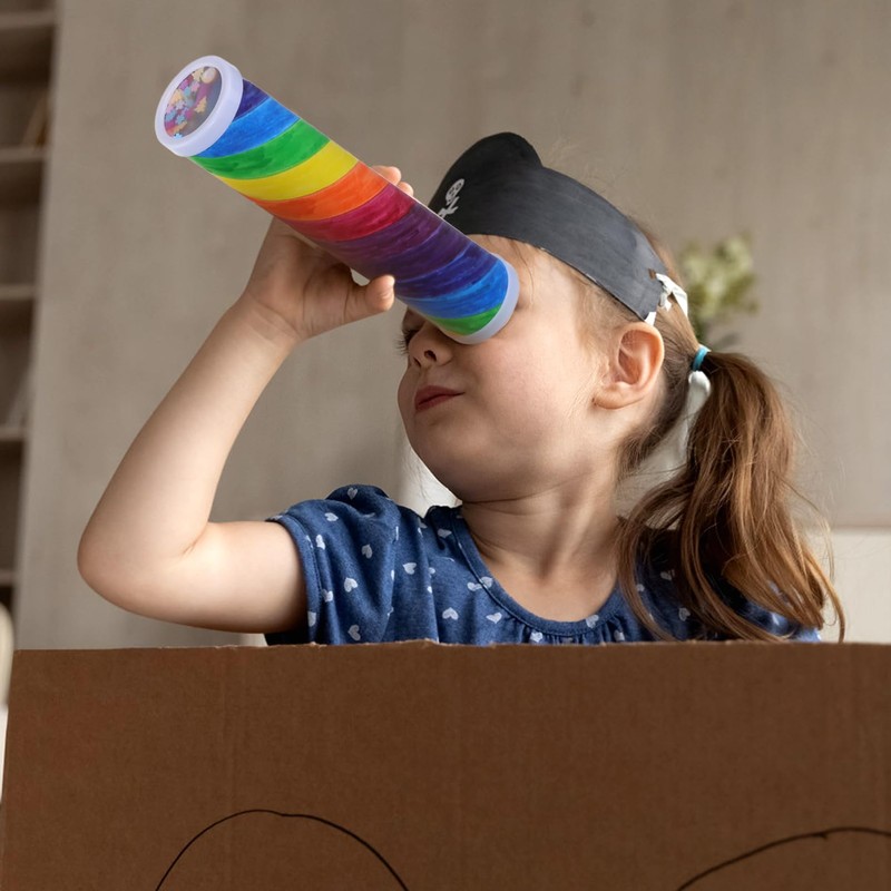 TOYANDONA Kaleidoscope Making Kit, DIY Kaleidoscope Kit for Kids Craft