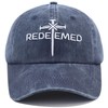 Nail Cross Jesus Hats for Men Women, Adjustable Embroidered Cotton