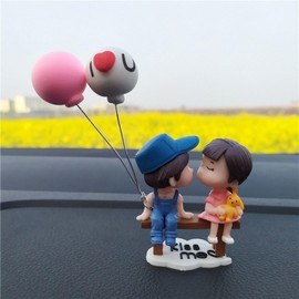 Car Accessories, Car Accessories, Cute Car Decoration, Lovely Car Supplies, Cute, Couples, Balloons, Resin, Birthday, Automobile Accessories, Decoration, Accessories, Gift (Pink Balloons) [Parallel