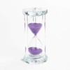 Lonovel 60 Minutes Hourglass Timer,Crystal Sand Timer Diamond Carving Surface,Good