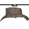 Black Jungle Denver Leather Western Hat Full Leather Cowboy Hat