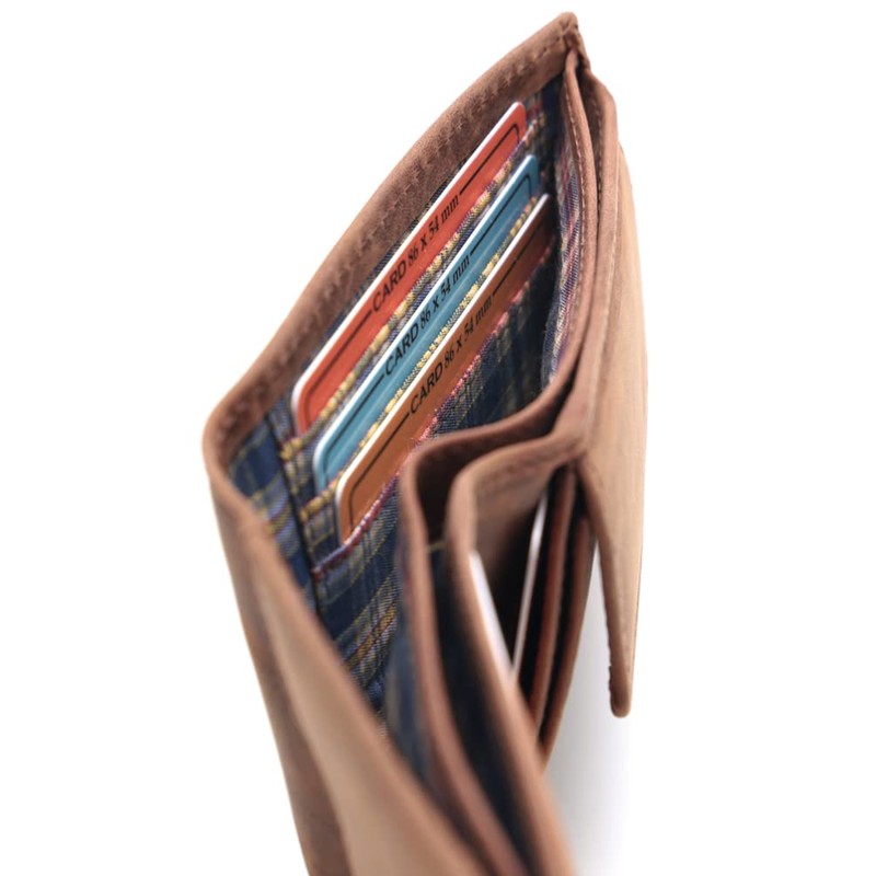 Fa.Volmer ® Leather Wallet with RFID Protection - Buffalo Leather