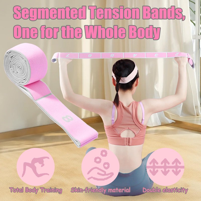 Stretch Band with Multi Loops, Yoga Exercise Trainer, Resistance Bands