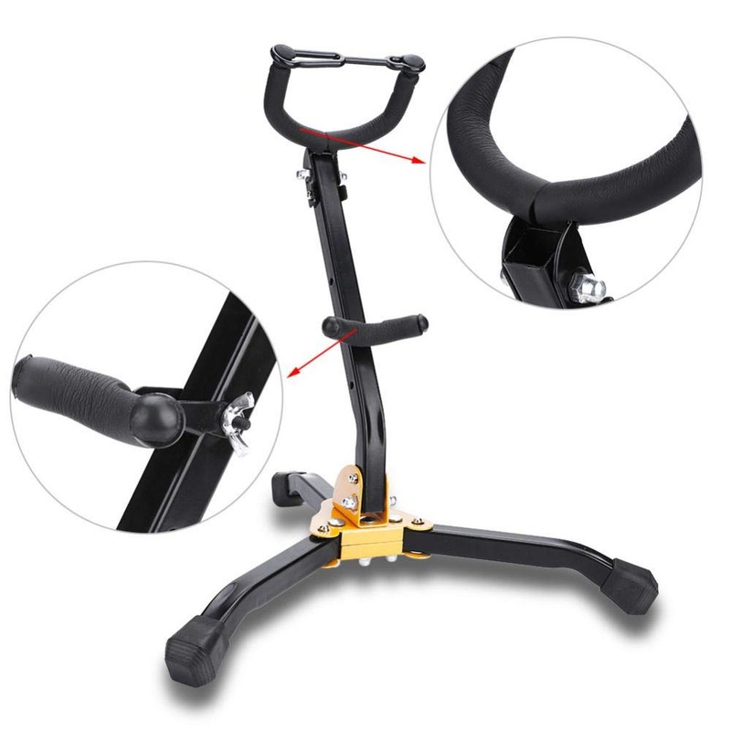 GOTOTOP Tenor Saxophone Stand Curved Tripod for Tenor Saxophone with