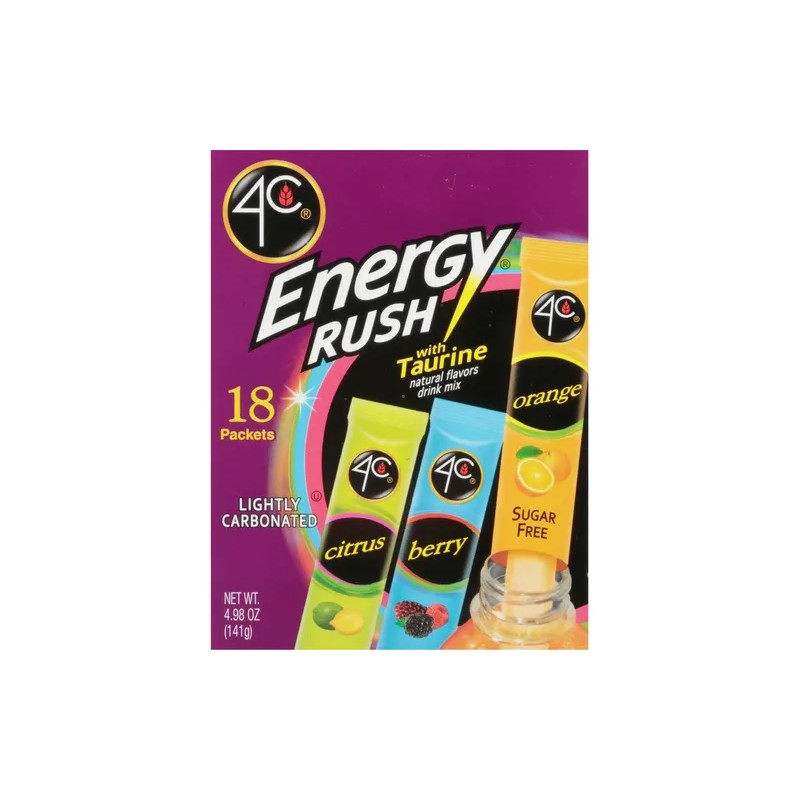 4c Energy Rush Con Mezcla De Bebidas Paq Variado De