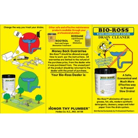Bio-Ross Drain & Septic Drain Cleaner By Bio Ross Elimination Enzyme Drain Cleaner One 2 lbs Containers