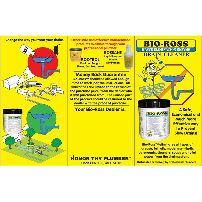 Bio-Ross Drain & Septic Drain Cleaner By Bio Ross Elimination
