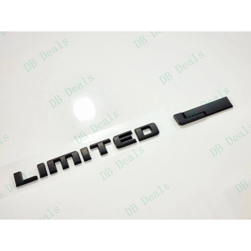 Grand Cherokee Matte Black Rear Limited & L Emblems Badge