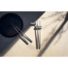 WMF Nuova Chopstick 6-Piece Chopsticks with Cutlery Bench for 2 People Cromargan Stainless Steel Rust-Proof Polished Dishwasher Safe