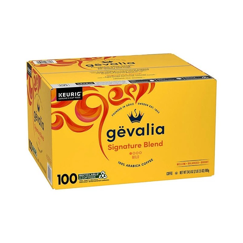 Gevalia Mild Roast K-Cup Coffee Pods, Signature Blend (100 ct.)