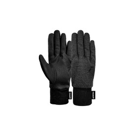 Reusch Merino Pro Touch-TEC Breathable Sports Gloves Running Cycling Hiking Everyday Liner Gloves Touchscreen Winter Gloves, Black, 9