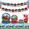 CC HOME 1 Pack Train Plastic Tablecloth 54 x 87