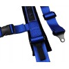 ANIKI BLUE 4 POINT AIRCRAFT BUCKLE SEAT BELT HARNESS w/