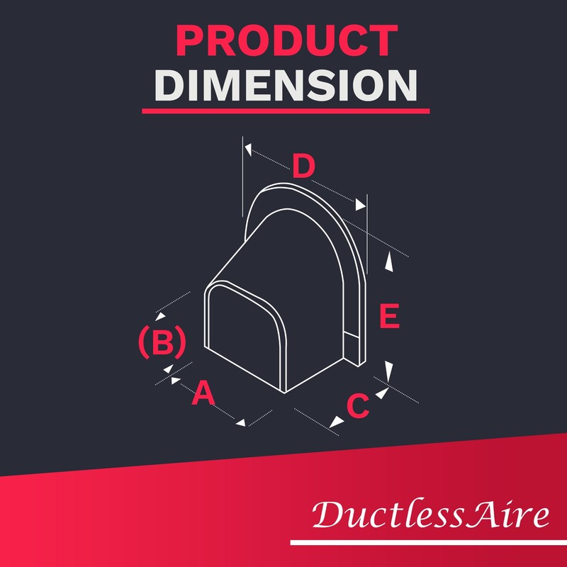 DuctlessAire Mini Split Line Set Cover - Lineset Covers for