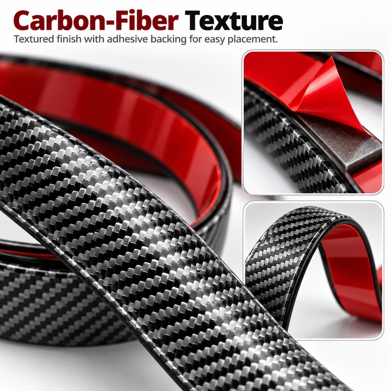 Wheel Arch Fender Protectors for Car Exterior – 4-Piece Carbon