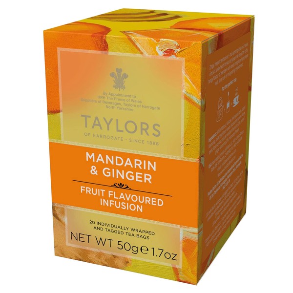 Taylors of Harrogate Mandarin & Ginger Infusion, 20 Teabags