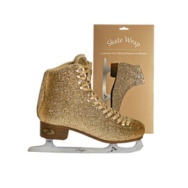 American Athletic Skate Wrap Womens Sparkle Gold, Large