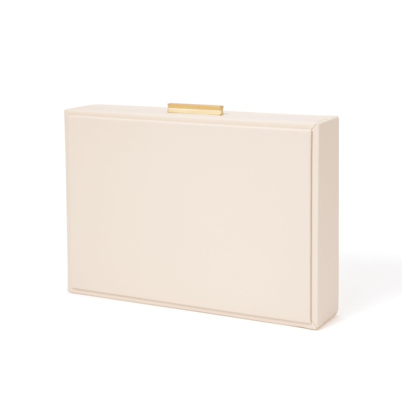 Francfranc Franc Stacking Jewelry Box Ring Earrings White