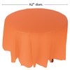 Fun Express Orange Plastic Round TABLECOVER (82") - Party Supplies