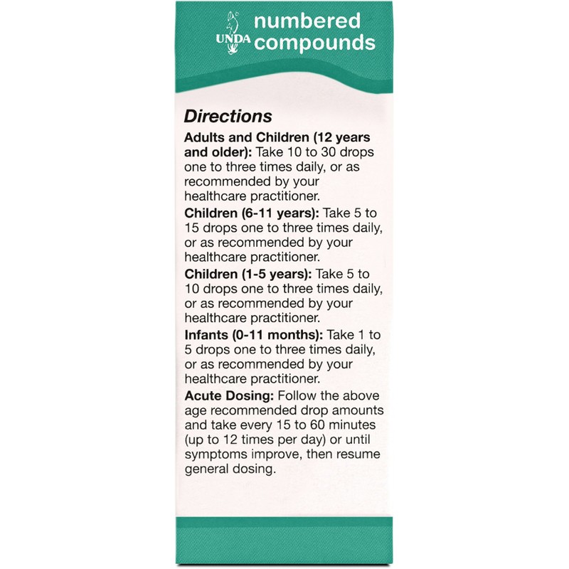 UNDA 1000 Numbered Compounds | Homeopathic Preparation | 0.7 fl.