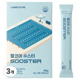 Wellcore Suster Swim Energy Booster, 100g, 3 pieces / 웰코어 수스터 수영 에너지부스터, 100g, 3개